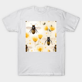 Honeycomb and Bee Pattern 24 T-Shirt